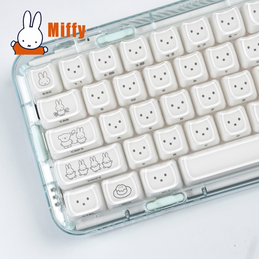 Gaming Keyboard Nearby - Urocze nakładki na klawisze Miffy, słodkie