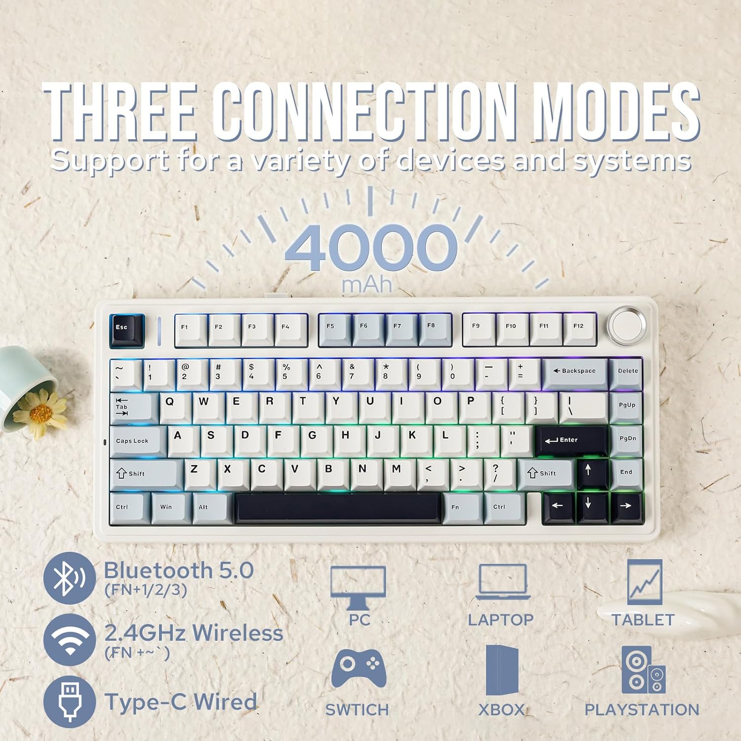 Klawiatura mechaniczna Aula F7 – Gaming Keyboard Hot Swappable recenzja i cena