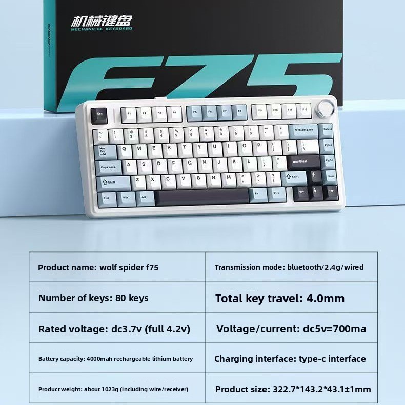 Klawiatura mechaniczna Aula F7 – Gaming Keyboard Hot Swappable recenzja i cena