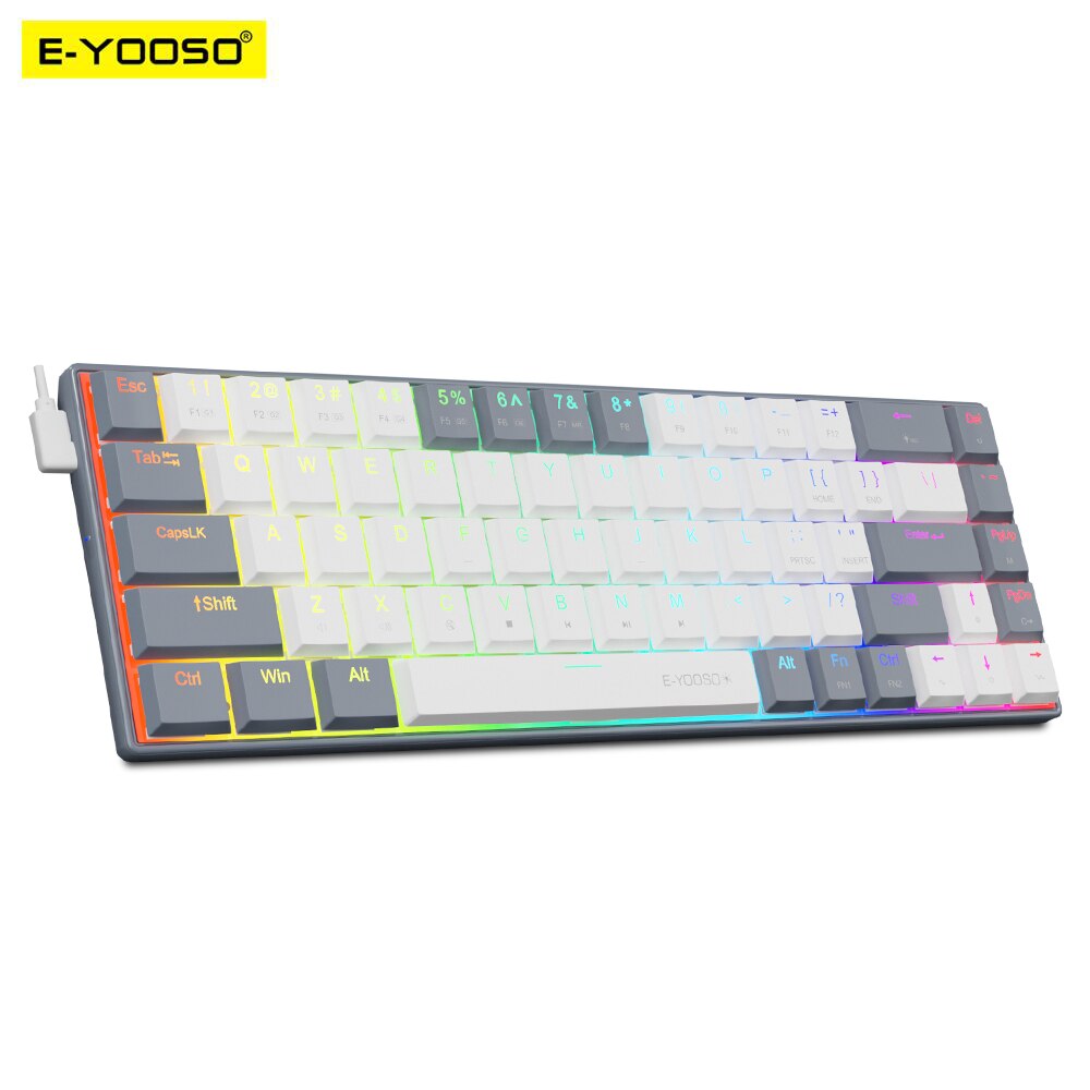 E-YOOSO A68 RGB Mini Slim USB  – Gaming Keyboard Mini recenzja i cena