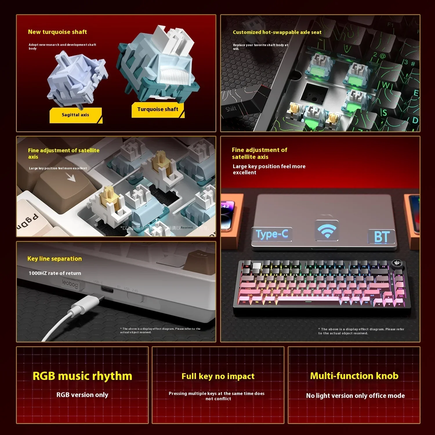 Nowe kolory LEOBOG Hi75 HI75C  – Gaming Keyboard Hot Swappable recenzja i cena