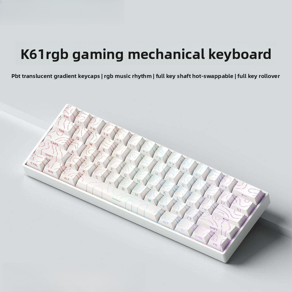 Klawiatura 60% Bezprzewodowa B – Keyboard Gaming Blue Switch recenzja i cena
