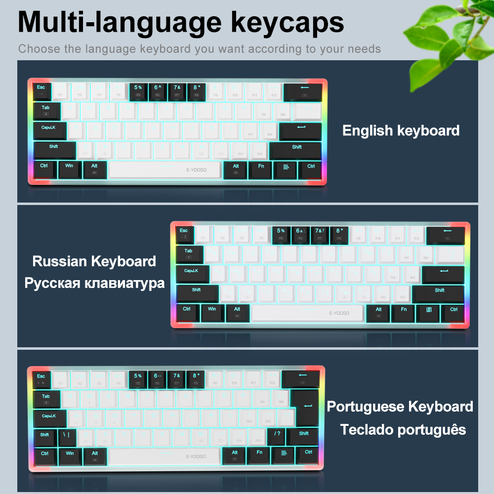 E-YOOSO Z11T – przenośna, prze – Keyboard Gaming Blue Switch recenzja i cena