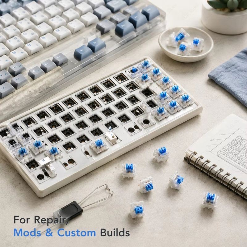 DT21 100 szt. Przełączniki do  – Keyboard Gaming Blue Switch recenzja i cena